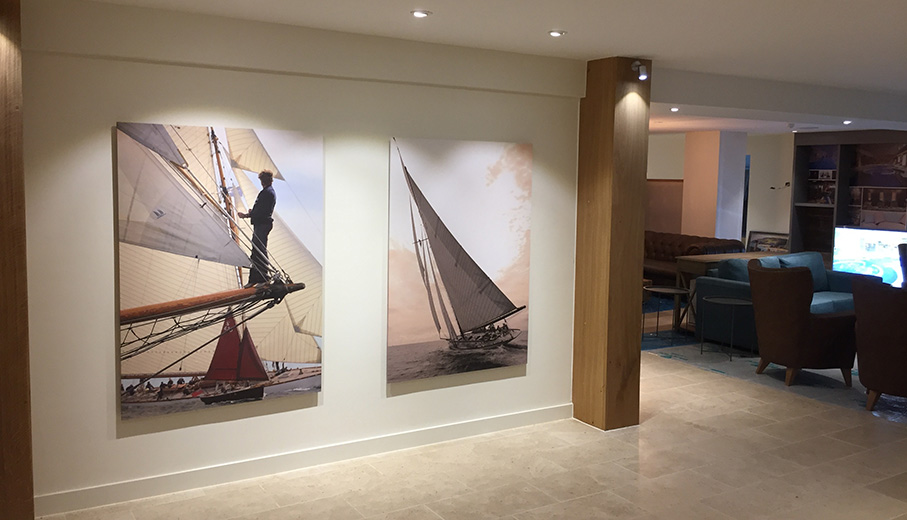 Interior digital printing for Hotel in Falmouth Cornwall