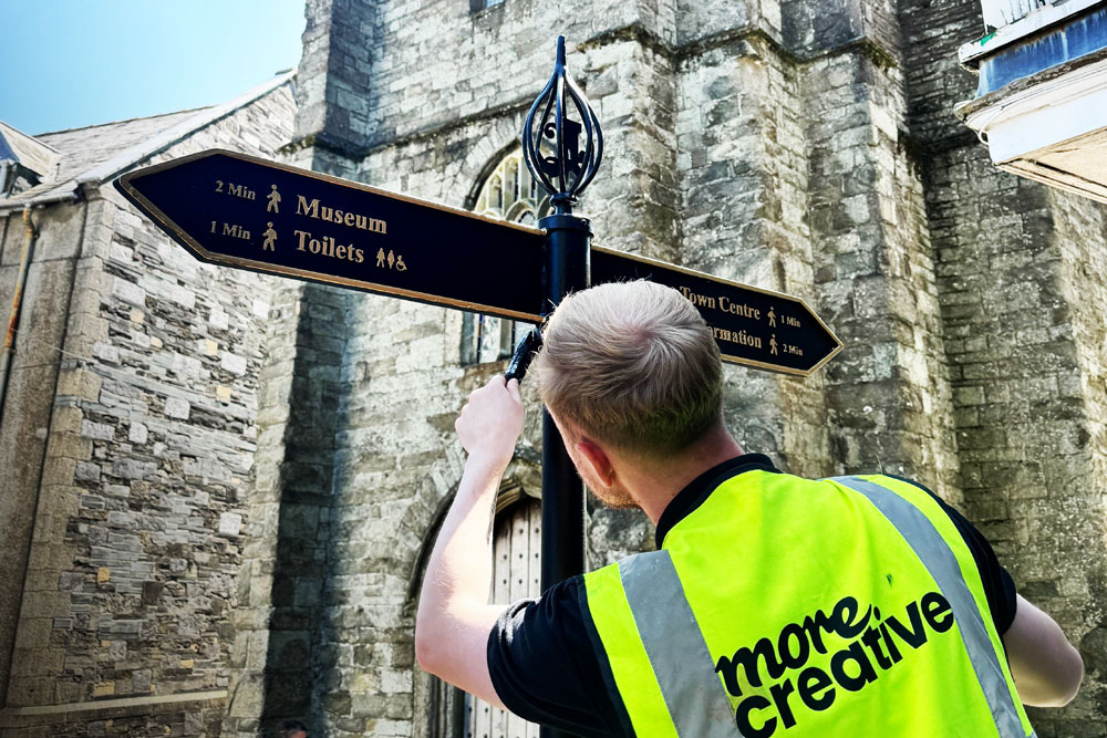 More Creative signage installation service | More Creative
