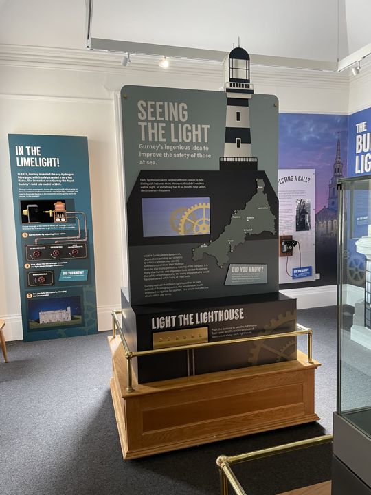 Front view of the coastal interpretation unit.