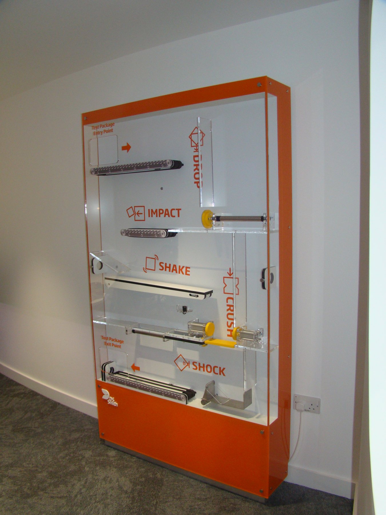 The finished packaging demonstration unit.