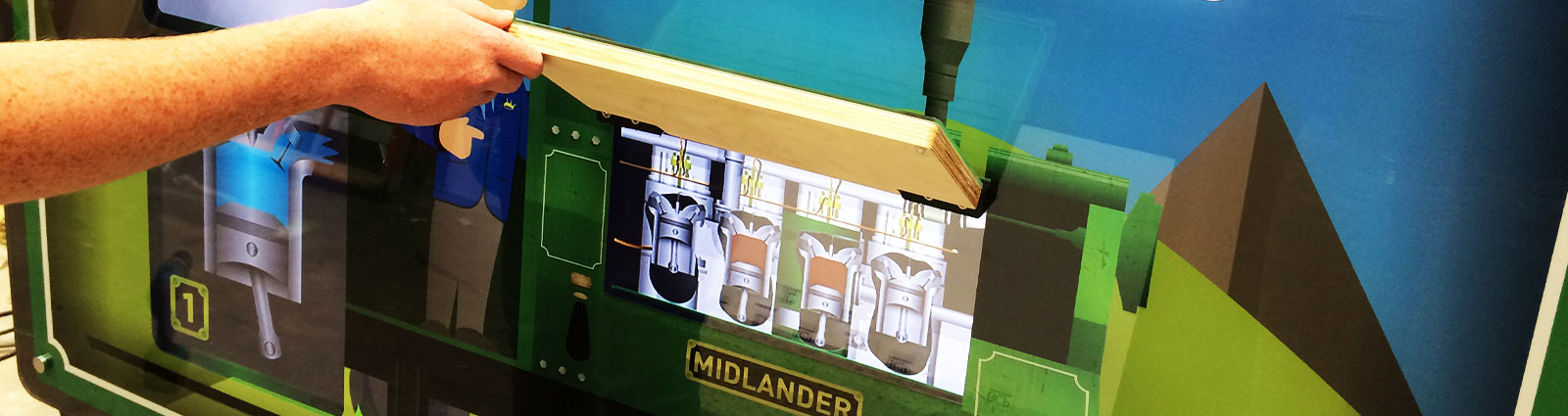 Steam and diesel exhibits together after manufacture.
