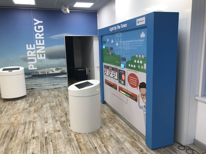 Reservoir & Hydropower: the completed exhibit installed in the visitor centre.