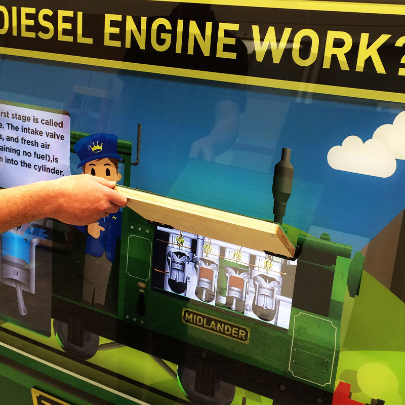 Lorry cab vinyl graphics with striking angles and vibrant colours