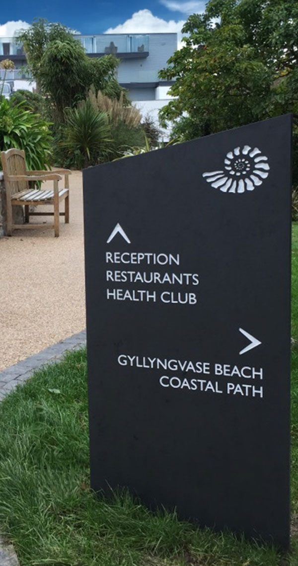 Hospitality Slate Wayfinding Signage | More Creative