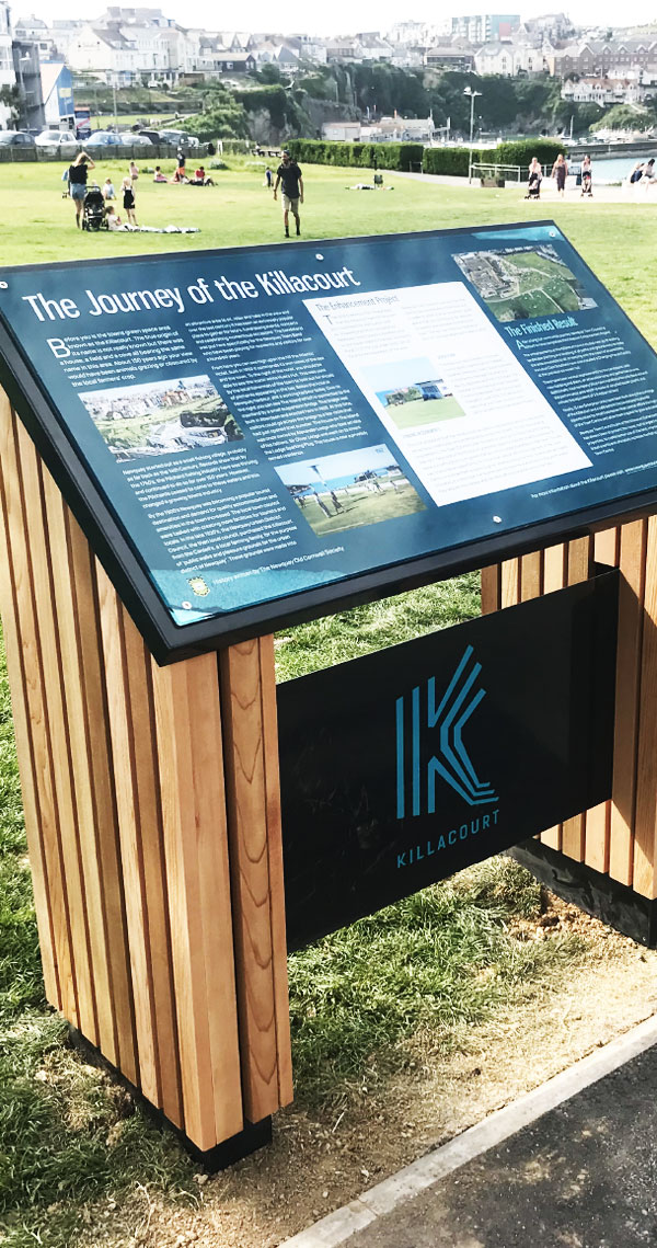 Bespoke and high quality lectern signs custom made with interpretation graphics | More Creative