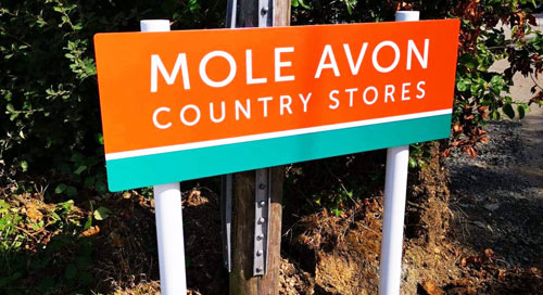 Post mounted signage systems