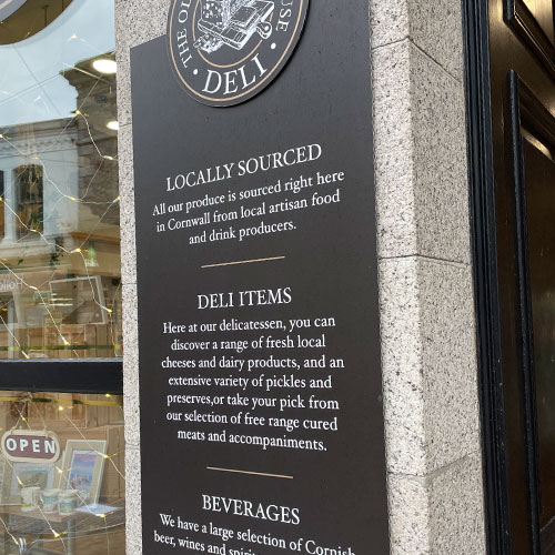 Reatil bronze plaque sign | More Creative