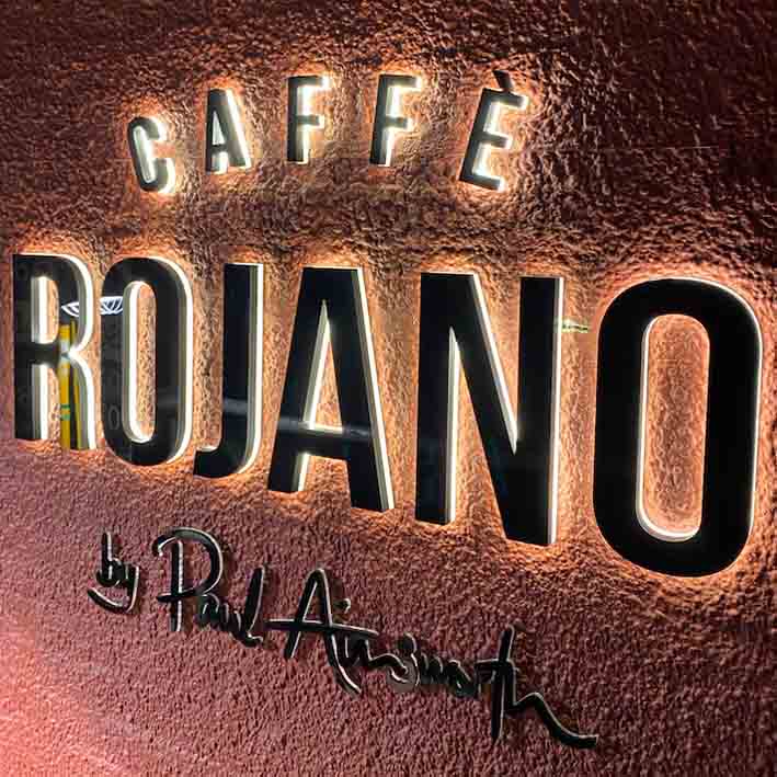 Caffe Rojano sign project in Padstow