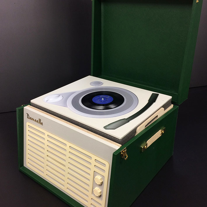 record player sensory box project for plymouth museum devon