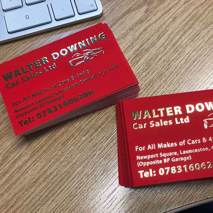 Business card printing in Cornwall by More Creative