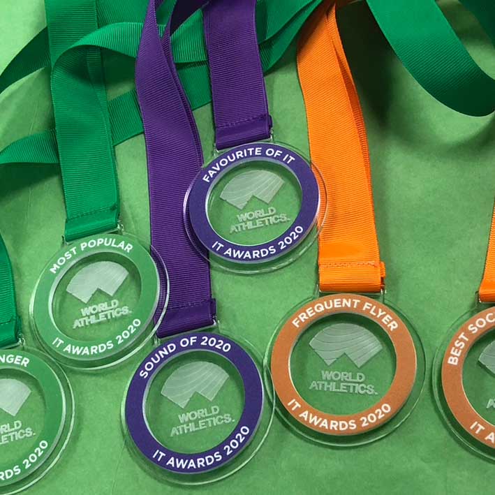 Custom athletics medals bespoke design