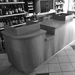 bespoke shop counter Rock Cornwall
