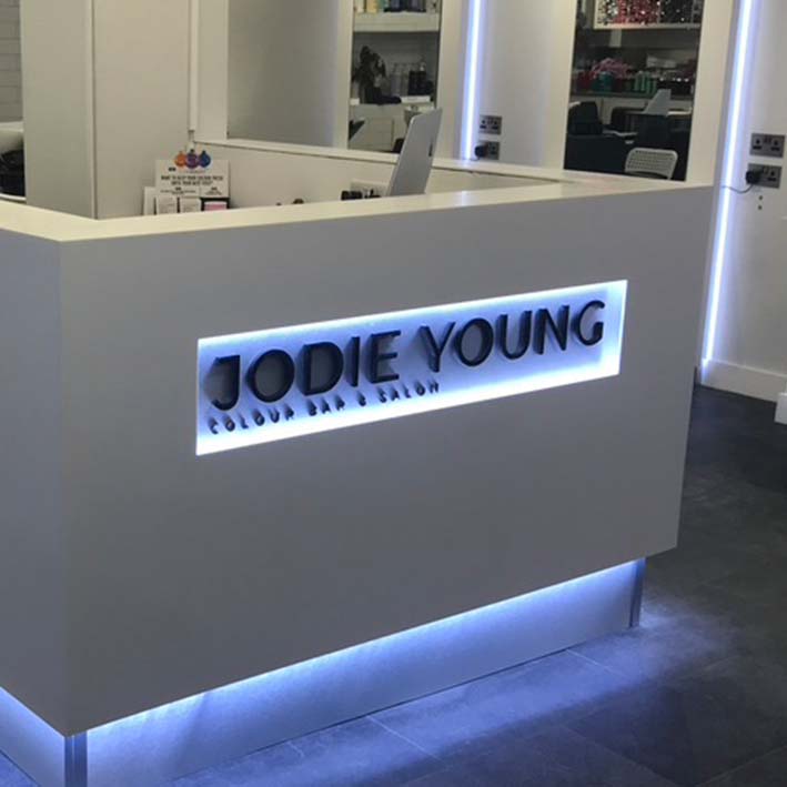 Illuminated Counter Sign, Newquay