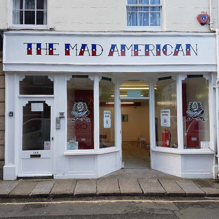 Launceston Signs Barber shop fascia sign made by More Creative