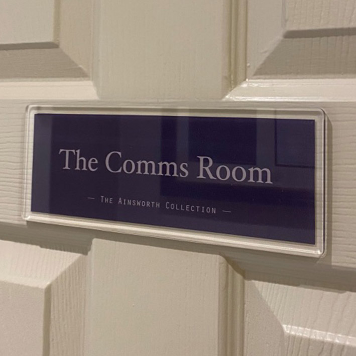 The Ainsworth Collection Comms Room Sign Padstow