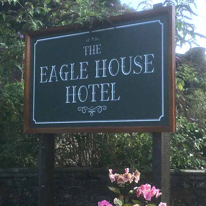 Launceston Signs Hardwood fame sign for Eagle House Hotel