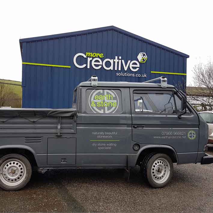 Earth and stone vw graphics Liskeard Cornwall