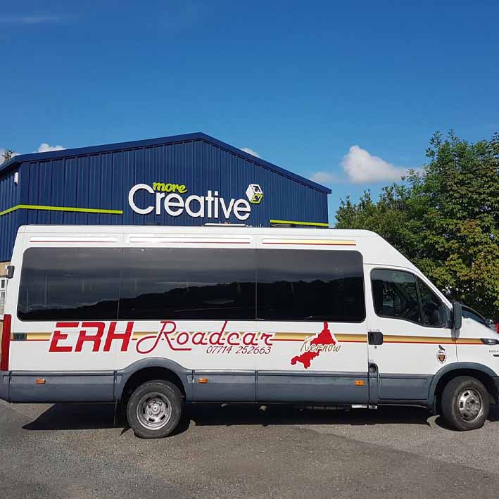 Signwriting ERH roadcar graphics Cornwall