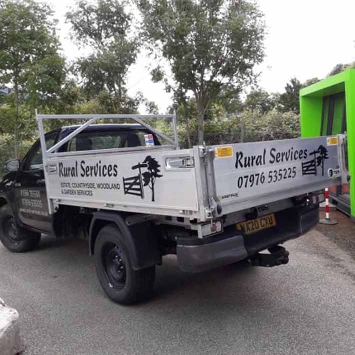 Rural Services Truck Graphics Launceston Cornwall