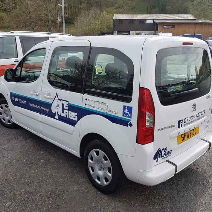 Taxi graphics for Ace Cabs Launceston