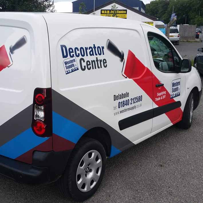 Western Supply Van Stickers in Delabole Cornwall